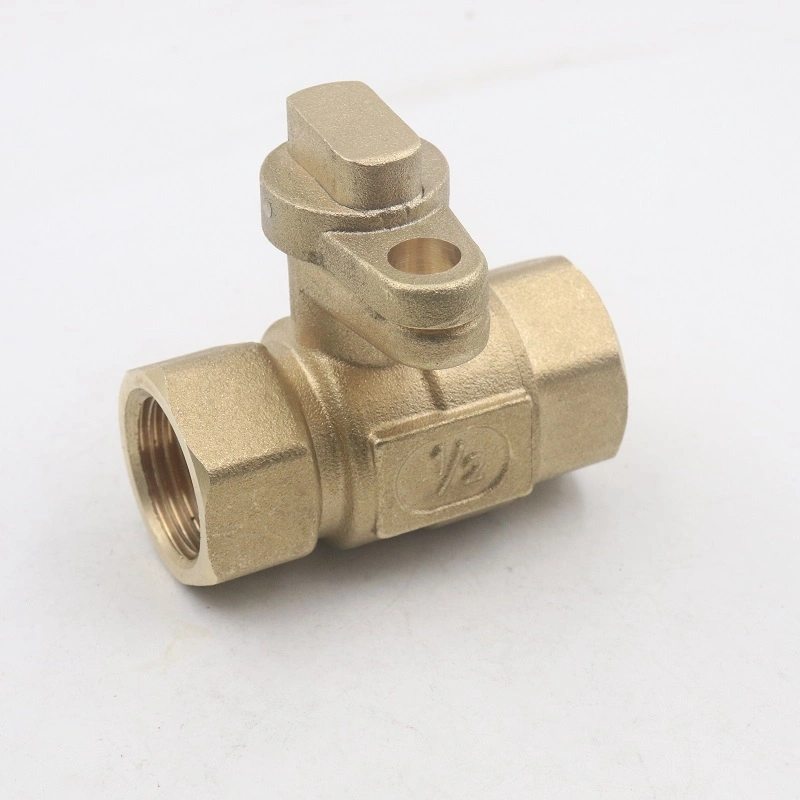 Pn25 Shut off Stop Female NPT Thread DN15 Forged Brass Lockable Ball Valve