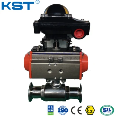 Entrada lateral Kst/OEM CE, ISO9001, FDA, API, válvula de bola neumática de flotador Dnv
